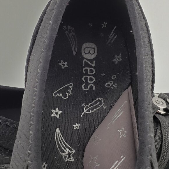 BZEES Rosies Flats 9.5 Women's Shoes Slip On Lightweight Black Arch Support - Picture 11 of 11